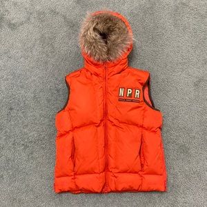 Napapijri Down Puffer Vest w fur trim